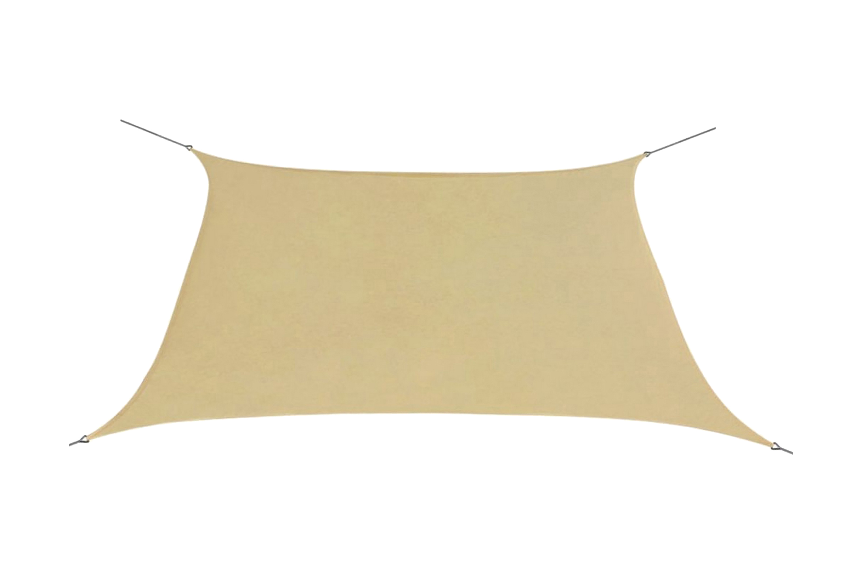 Solsegel oxfordtyg kvadratiskt 3,6×3,6 m beige – Beige