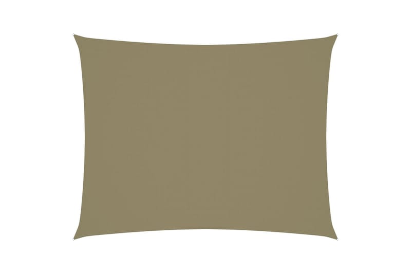 Solsegel oxfordtyg rektangulärt 2,5x3,5 m beige - Beige - Utemöbler - Solskydd - Solsegel