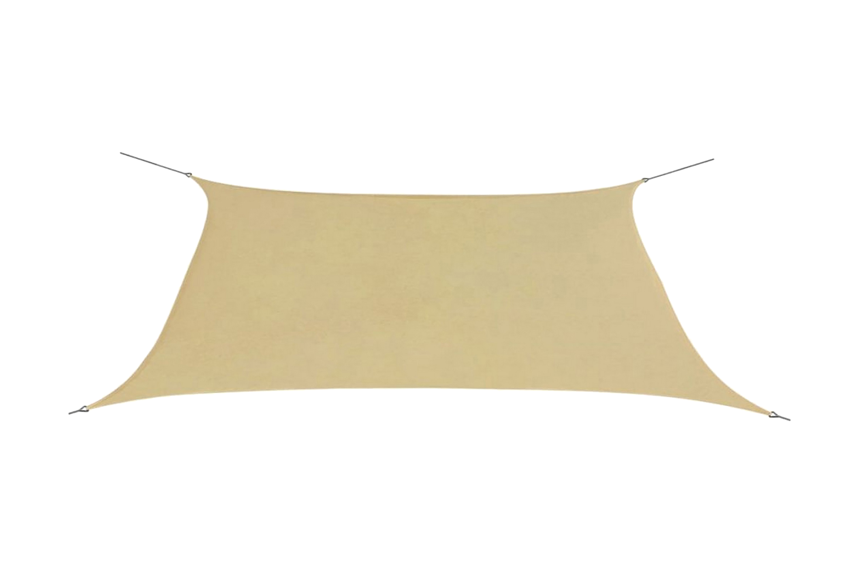 Solsegel Oxfordtyg rektangulärt 2×4 m beige – Beige