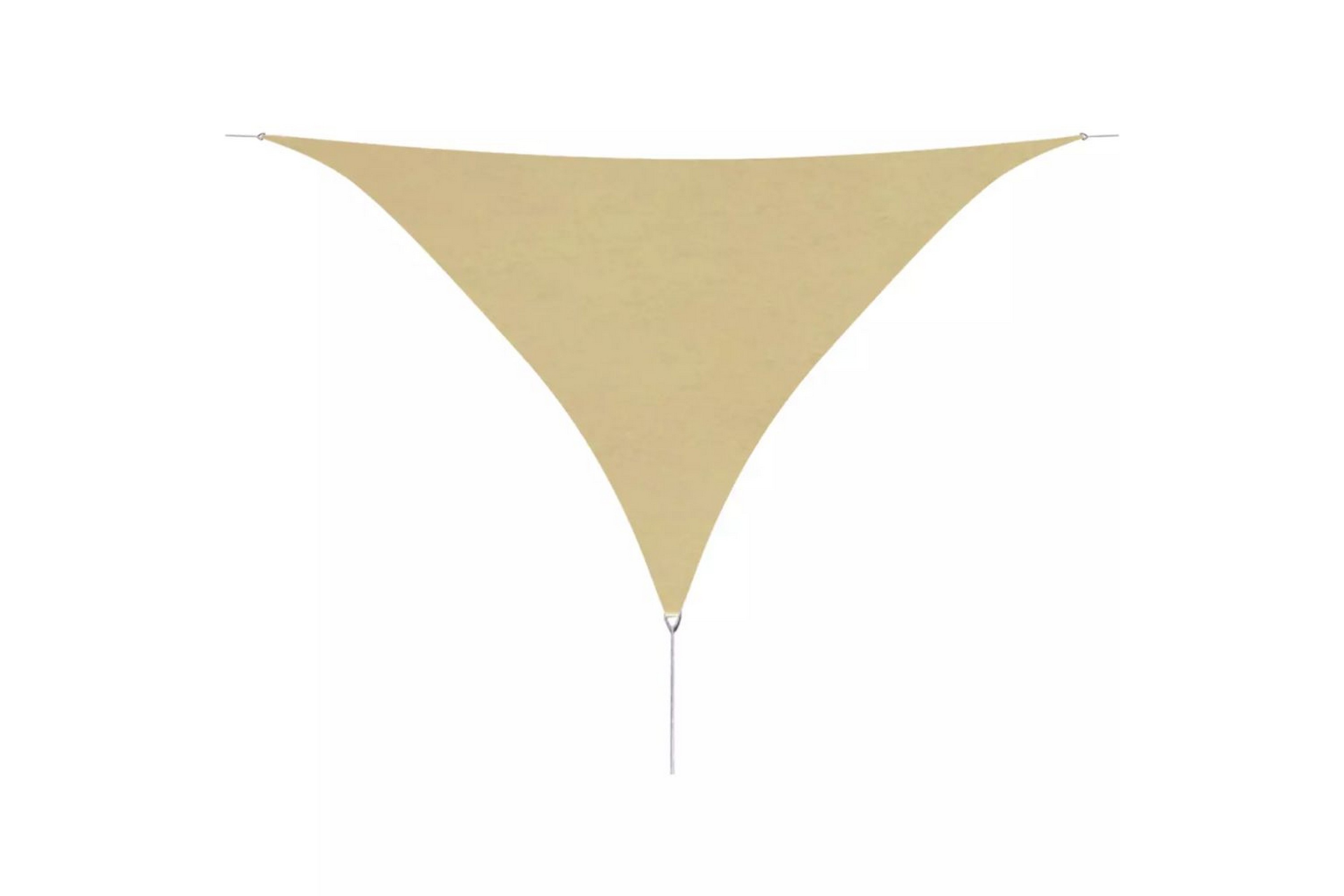 Solsegel Oxfordtyg trekantigt 3,6×3,6×3,6 m beige – Beige