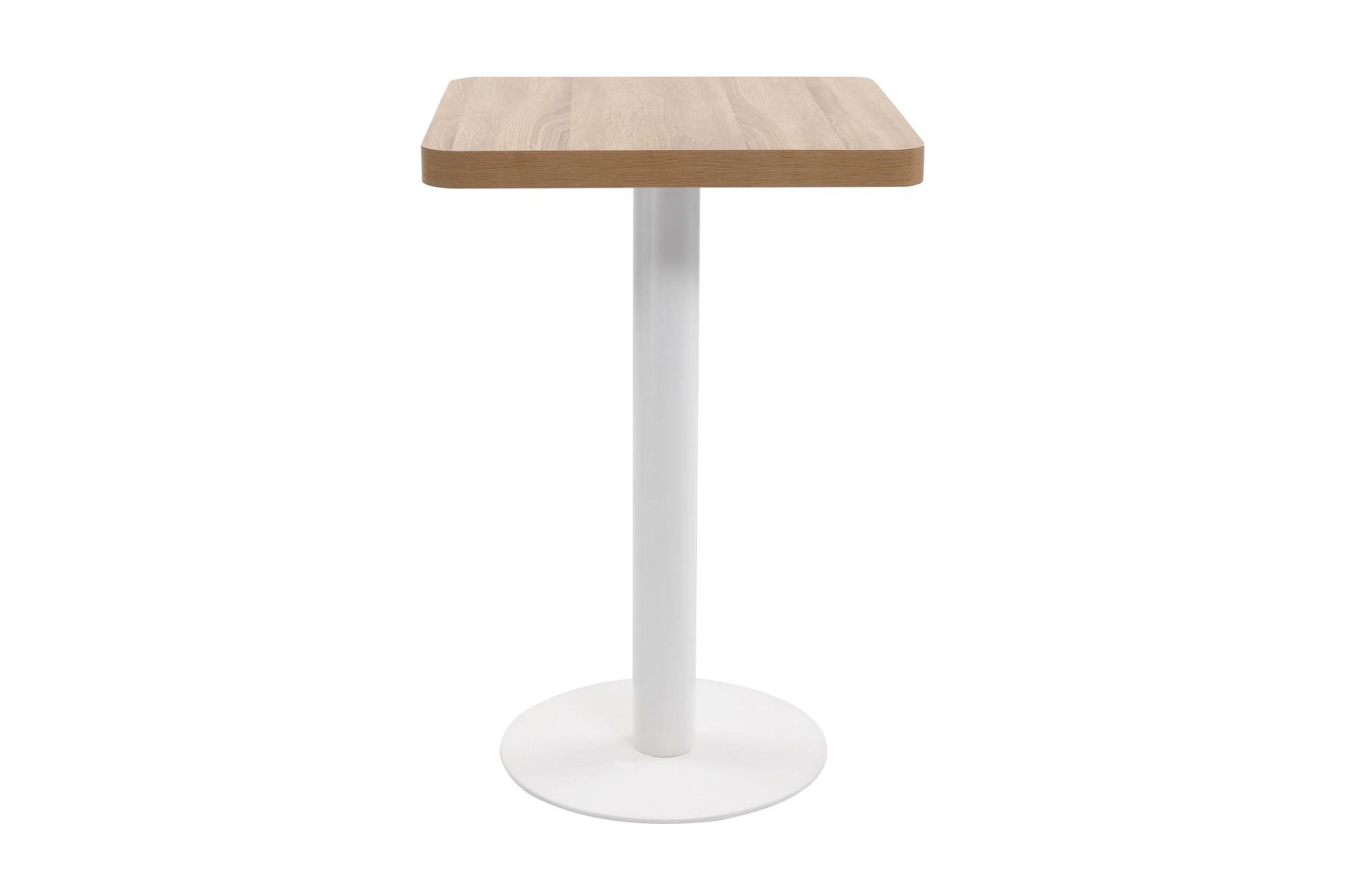 Be Basic Bistrobord ljusbrun 50×50 cm MDF – Brun