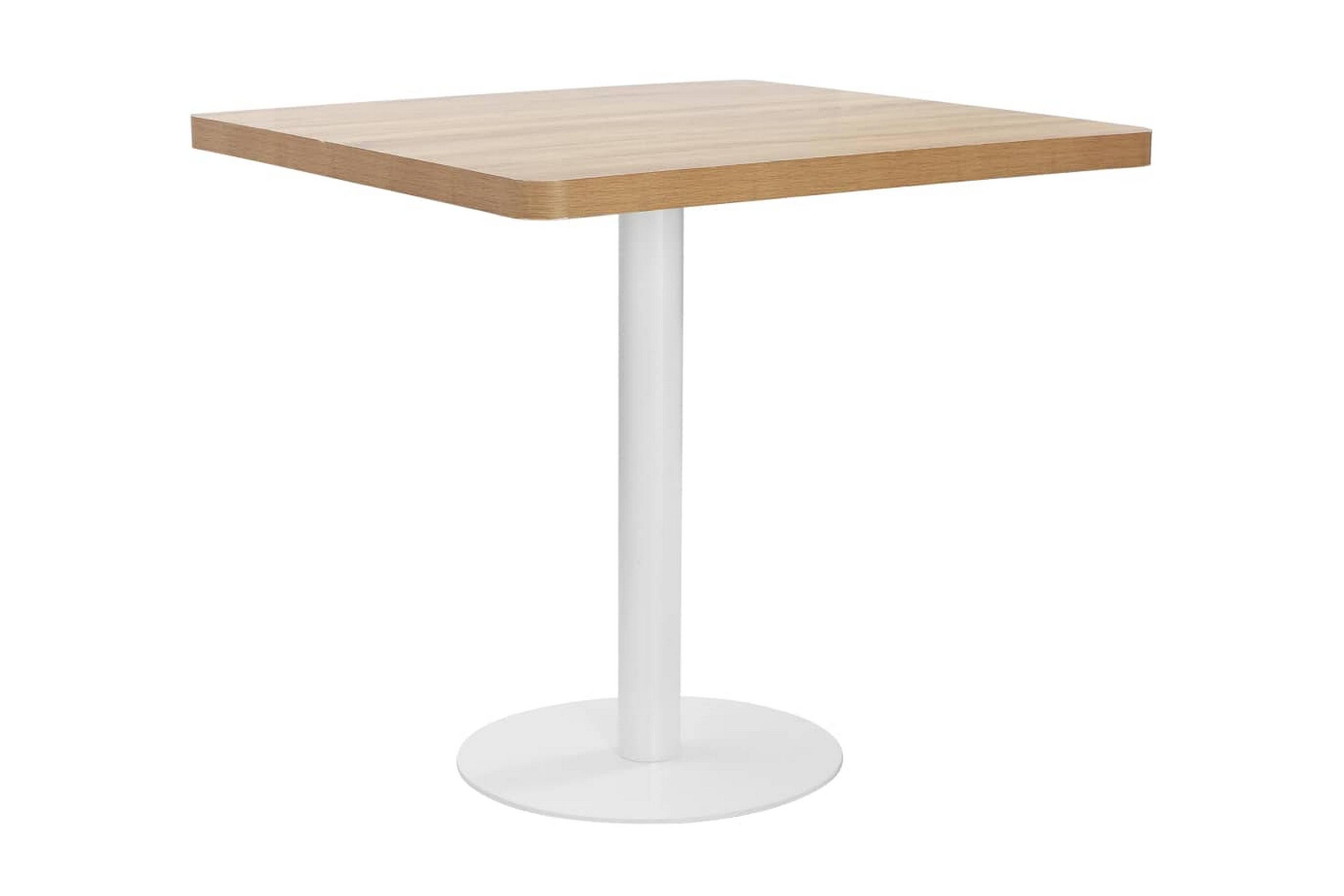 Be Basic Bistrobord ljusbrun 80X80 cm MDF – Brun