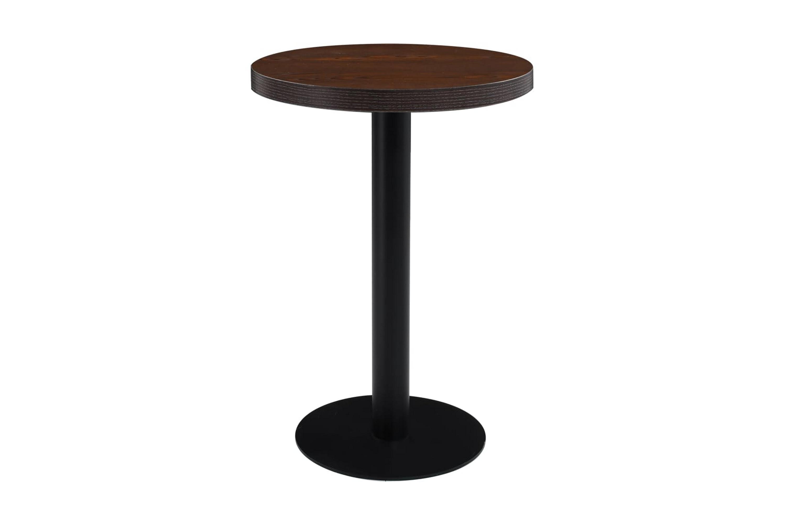 Be Basic Bistrobord mörkbrun 60 cm MDF – Brun