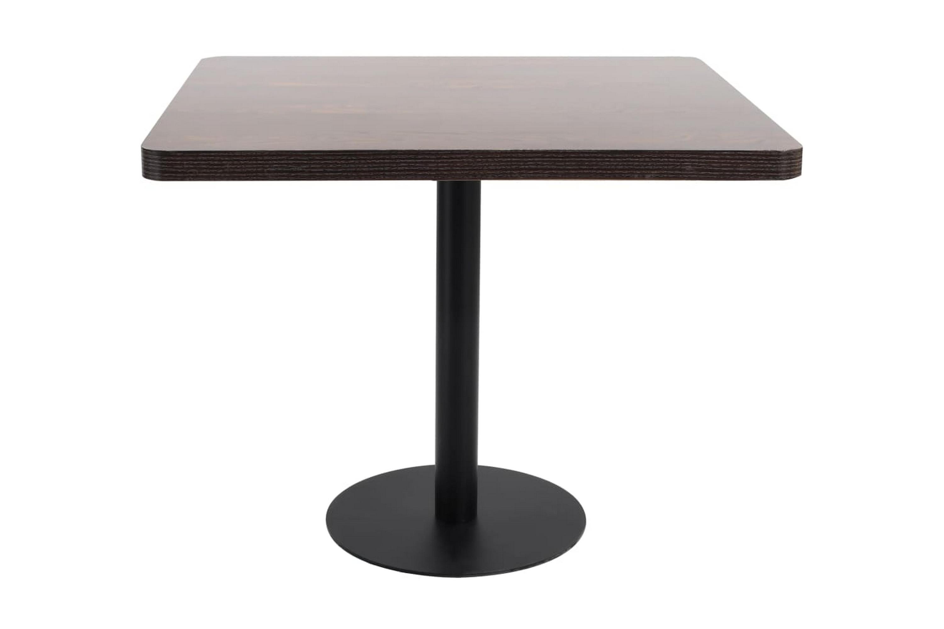 Be Basic Bistrobord mörkbrun 80X80 cm MDF – Brun