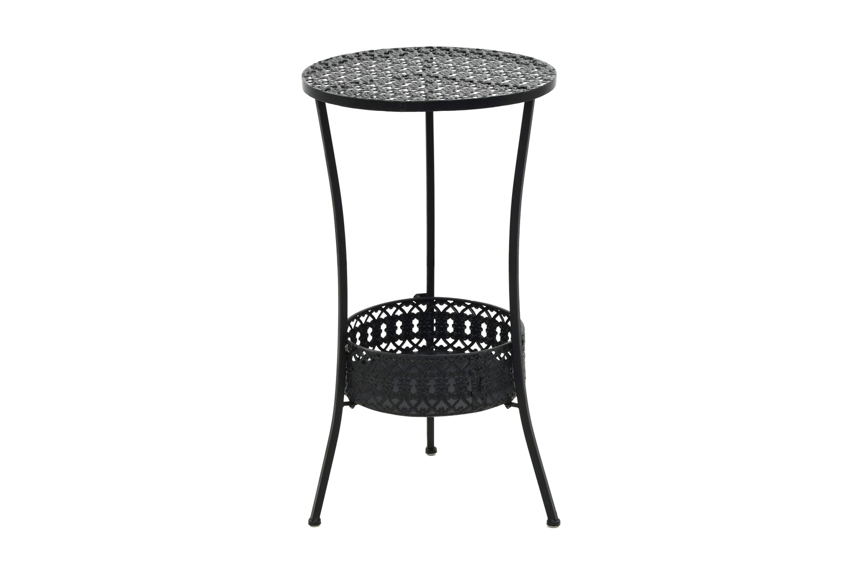 Bistrobord svart 40×70 cm metall – Svart