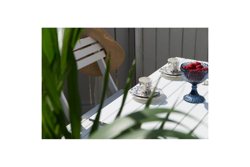 Cafébord Hillerstorp Åre Vit 95 x 72 cm - Utemöbler - Trädgårdsbord & Utebord - Cafebord