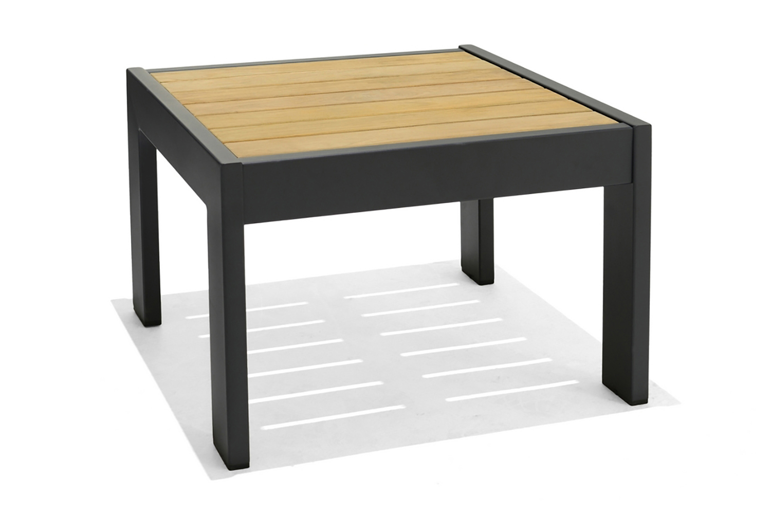 Lifestyle Garden PALAU Cafébord 63 cm Grå/Teak –