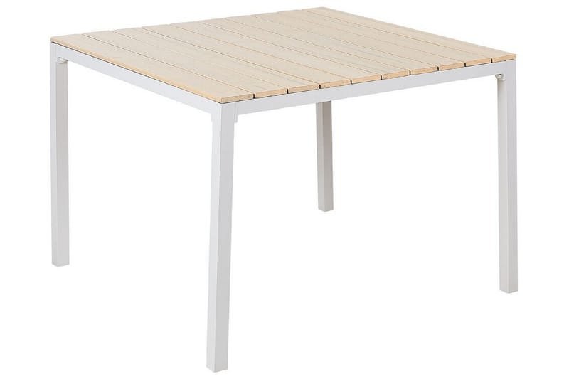 EDMUNDSTON Matbord 95x95 cm Beige/Vit - Utemöbler - Trädgårdsbord & Utebord - Matbord ute