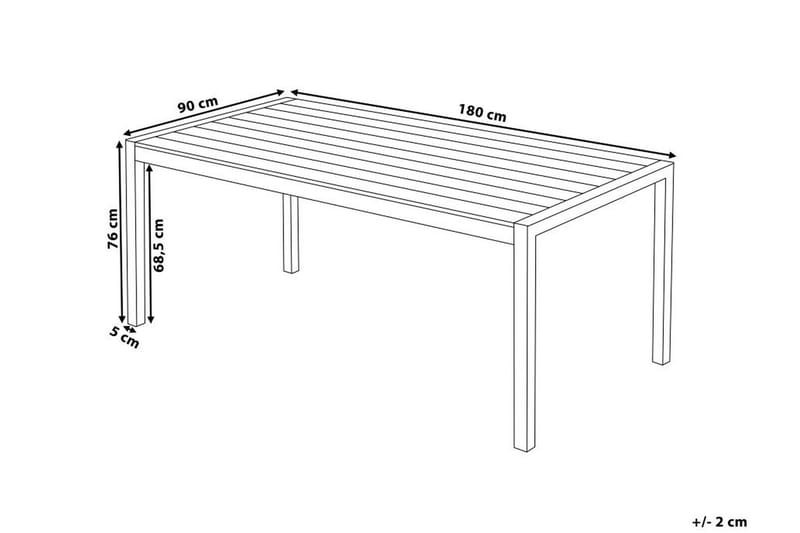 PERETA Matbord 180 cm Brun - Utemöbler - Trädgårdsbord & Utebord - Matbord ute