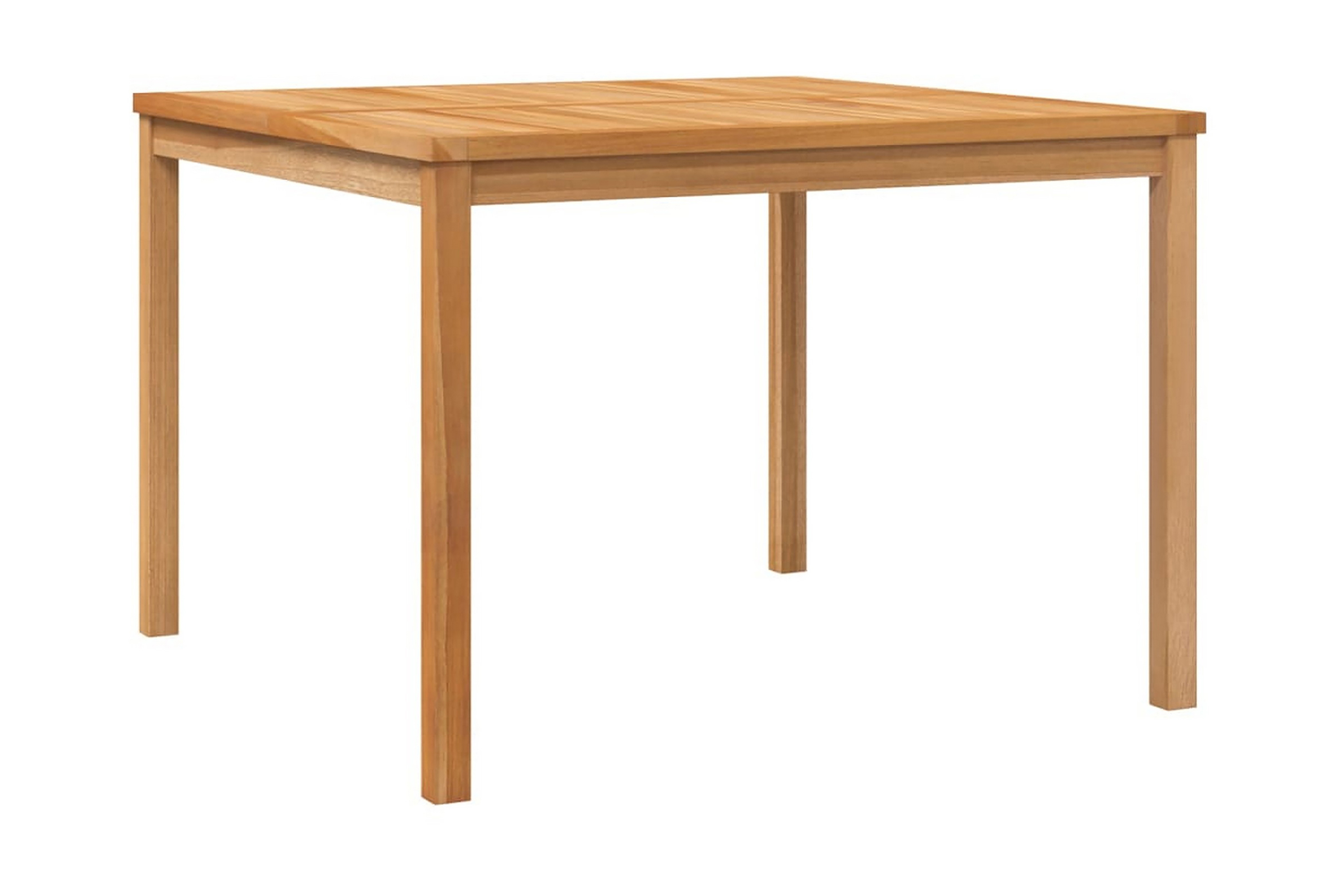 Trädgårdsbord 110x110x77 cm massiv teak – Brun