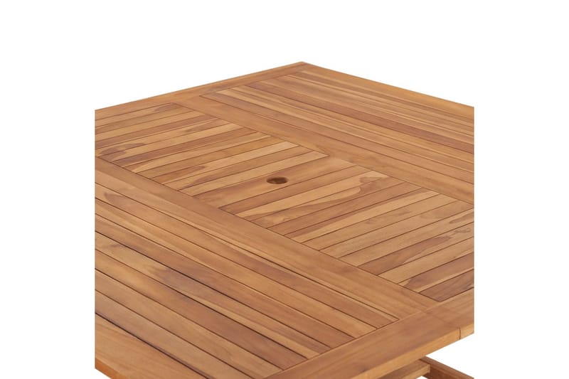 Trädgårdsbord 150x150x76 cm massiv teak - Brun - Utemöbler - Trädgårdsbord & Utebord - Matbord ute