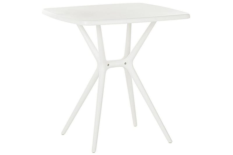 PESARO Cafébord 70 cm Vit - Utemöbler - Trädgårdsbord & Utebord - Cafebord