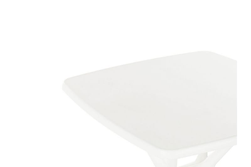 PESARO Cafébord 70 cm Vit - Utemöbler - Trädgårdsbord & Utebord - Cafebord