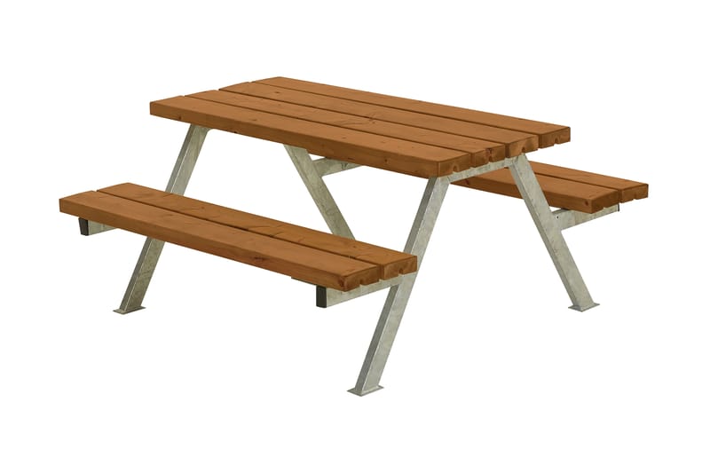 PLUS Alpha Bord/Bänkset 118 cm Teak - Utemöbler - Trädgårdsbord & Utebord - Picknickbord