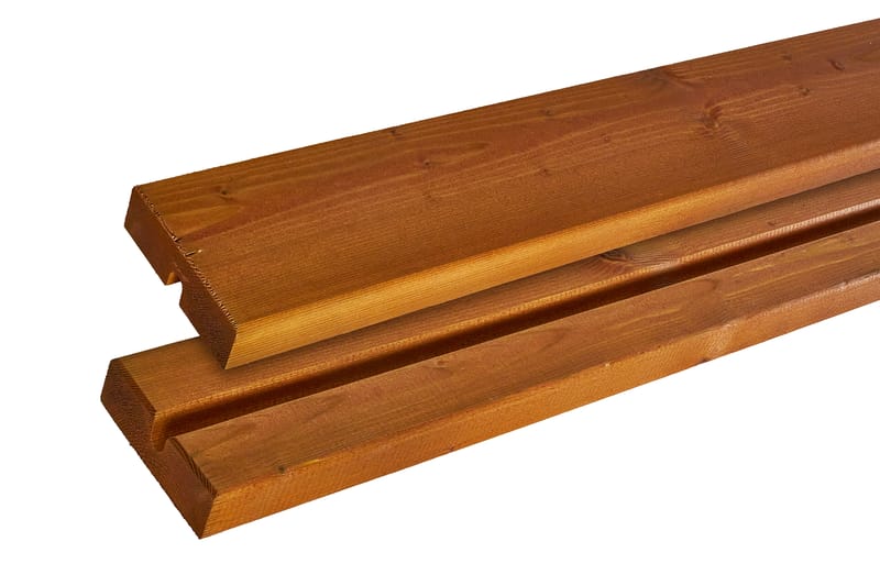 PLUS Twist Bord/Bänkset med 2Ryggstöd 204 cm Grundmålad Teak - Utemöbler - Trädgårdsbord & Utebord - Picknickbord