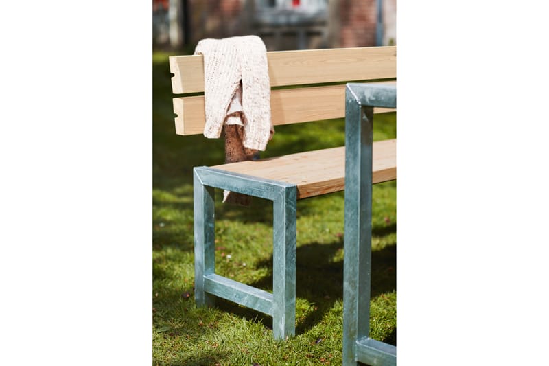 PLUS Plankset med 1 Ryggstöd 186 cm - Utemöbler - Trädgårdsbord & Utebord - Picknickbord