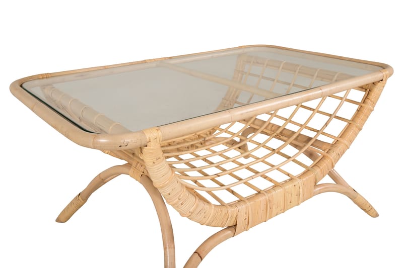 Moana Caffébord 95 cm - Trä/natur - Utemöbler - Trädgårdsbord & Utebord - Soffbord utomhus & loungebord