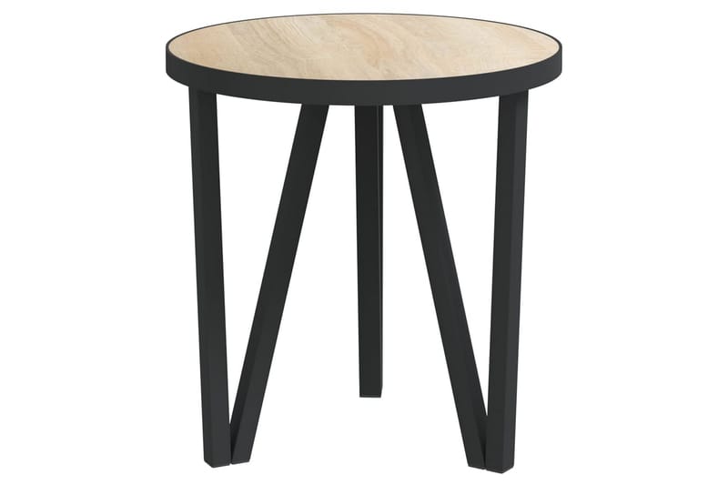 Tebord sonoma-ek Ã˜35 cm MDF - Brun - Utemöbler - Trädgårdsbord & Utebord - Cafebord