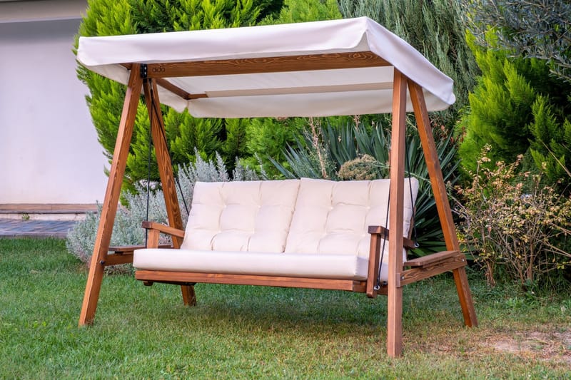 TAUHARA Komplett Hammock 203 cm Beige - Utemöbler - Utesoffor & bänkar - Hammock