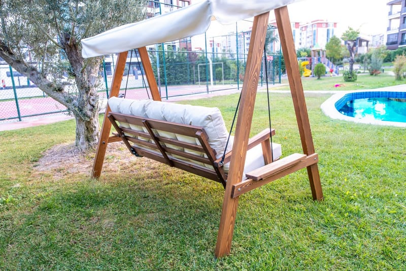 TAUHARA Komplett Hammock 203 cm Beige - Utemöbler - Utesoffor & bänkar - Hammock