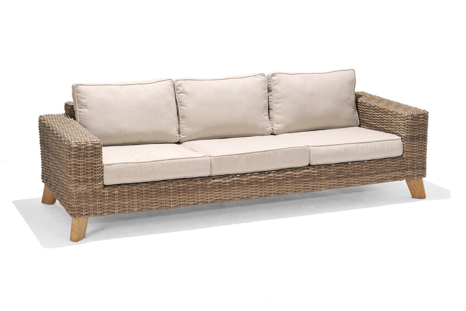 Lifestyle Garden BAHAMAS 3-sits Soffa Beige/Teak –