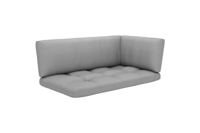 Pallsoffa 2-sits med dynor impregnerad furu - Brun - Utemöbler - Utesoffor & bänkar - Loungesoffa