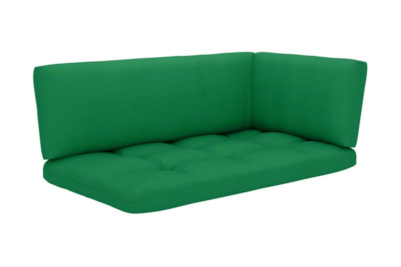 Pallsoffa 2-sits med dynor impregnerad furu - Brun - Utemöbler - Utesoffor & bänkar - Loungesoffa