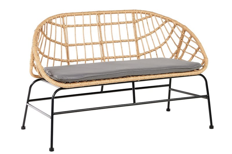 PERUGIA TrägårdsUtesoffa med Dyna 130 cm - Utemöbler - Utesoffor & bänkar - Loungesoffa