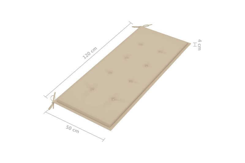 Trädgårdsbänk 3-sits med dyna 150 cm eukalyptusträ grå - Grå - Utemöbler - Utesoffor & bänkar - Trädgårdssoffa