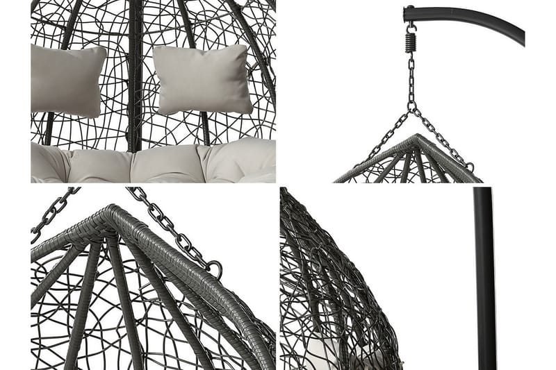 Greencastle Hängstol 132 cm Svart - Utemöbler - Utestolar & fåtöljer - Hängstol