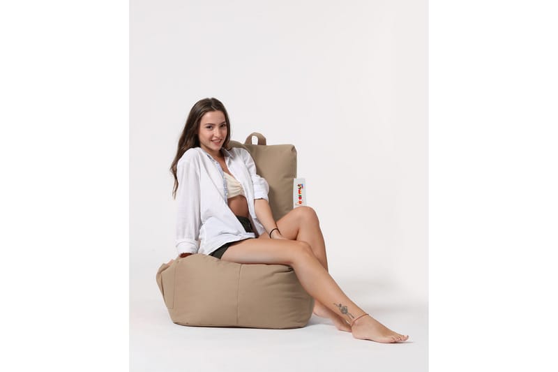 DIMANTS Sittsäck Utomhus 60 cm Beige - Utemöbler - Utestolar & fåtöljer - Sittsäckar