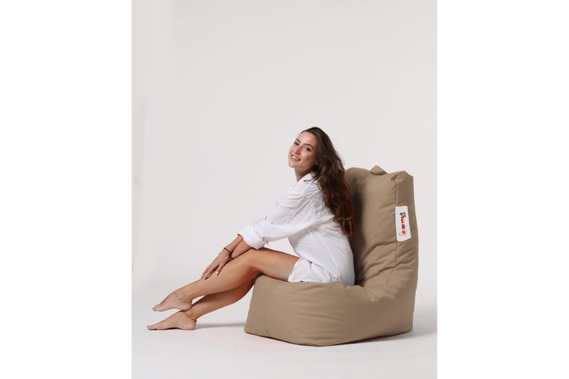 DIMANTS Sittsäck Utomhus 60 cm Beige - Utemöbler - Utestolar & fåtöljer - Sittsäckar