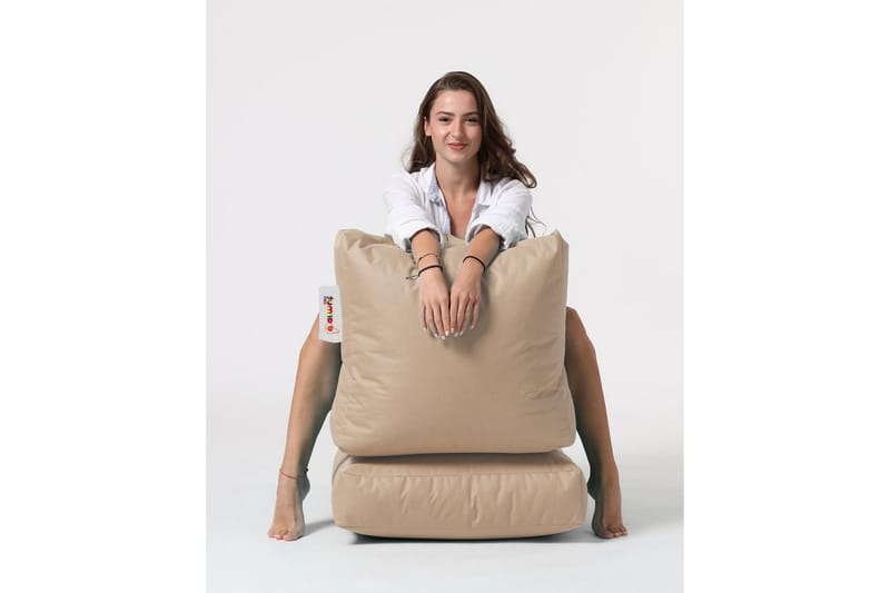 Featherston Sittsäck Utomhus 55 cm Beige - Utemöbler - Utestolar & fåtöljer - Sittsäckar