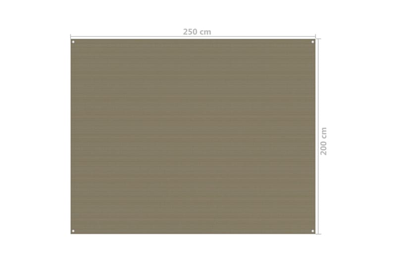 Tältmatta 250x200 cm taupe - Taupe - Utemöbler - Utomhusförvaring - Trädgårdstält & förvaringstält