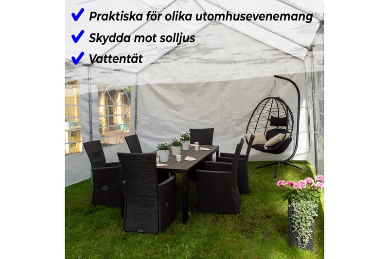 Lykke Partytält Premium 6x12 m - Grön - Partytält