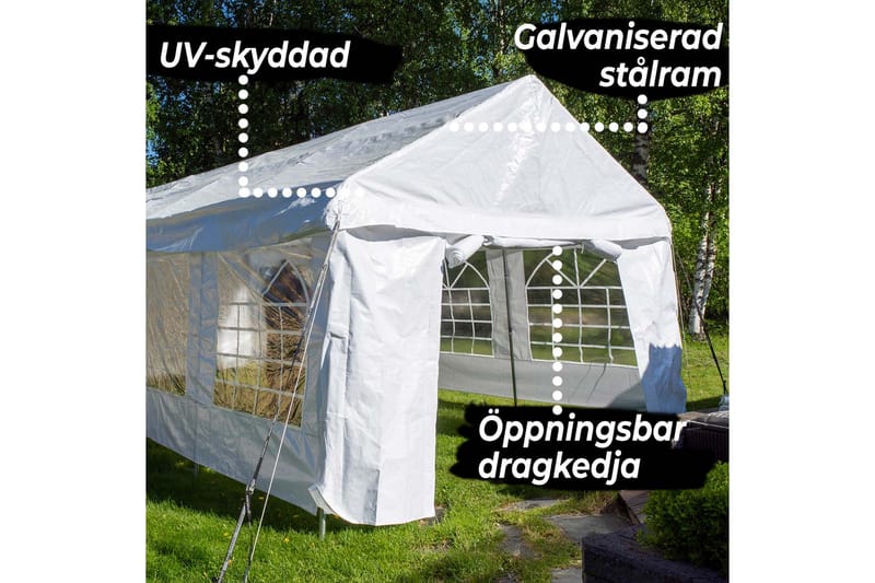 Lykke Partytält Premium 6x12 m - Grön - Partytält