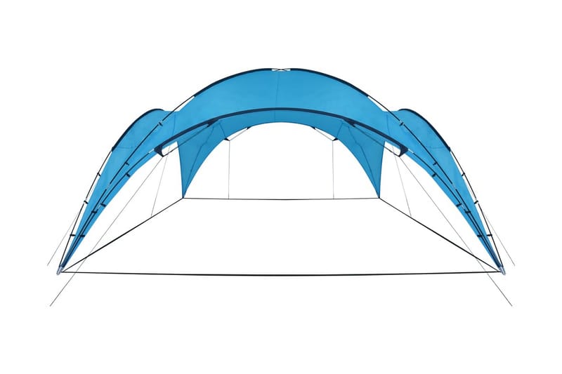 Partytält valv 450x450x265 cm ljusblå - Blå - Partytält