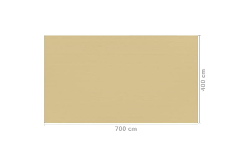 Tältmatta 400x700 cm beige - Beige - Utemöbler - Utomhusförvaring - Trädgårdstält & förvaringstält